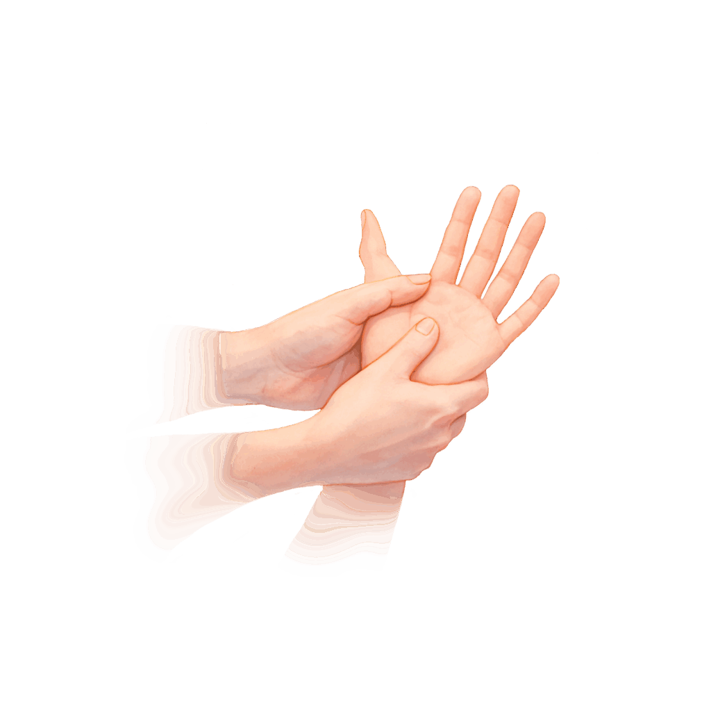 Handtherapie – Aquarell-Illustration